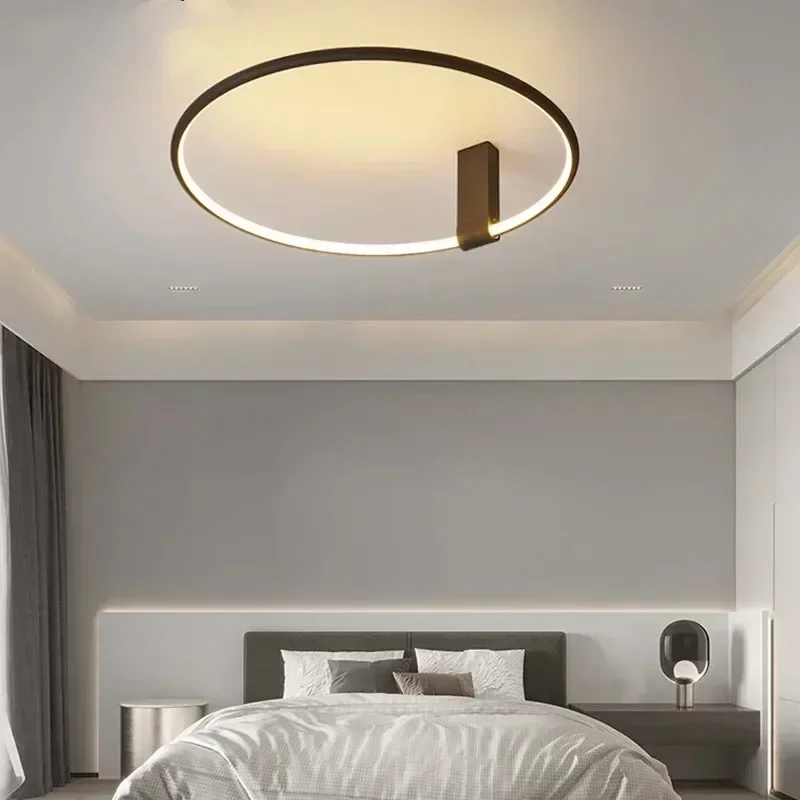 TechHPCircular Modern Minimalism Led Chandelier For Living Dining Room Corridor Lamp Bedroom Home