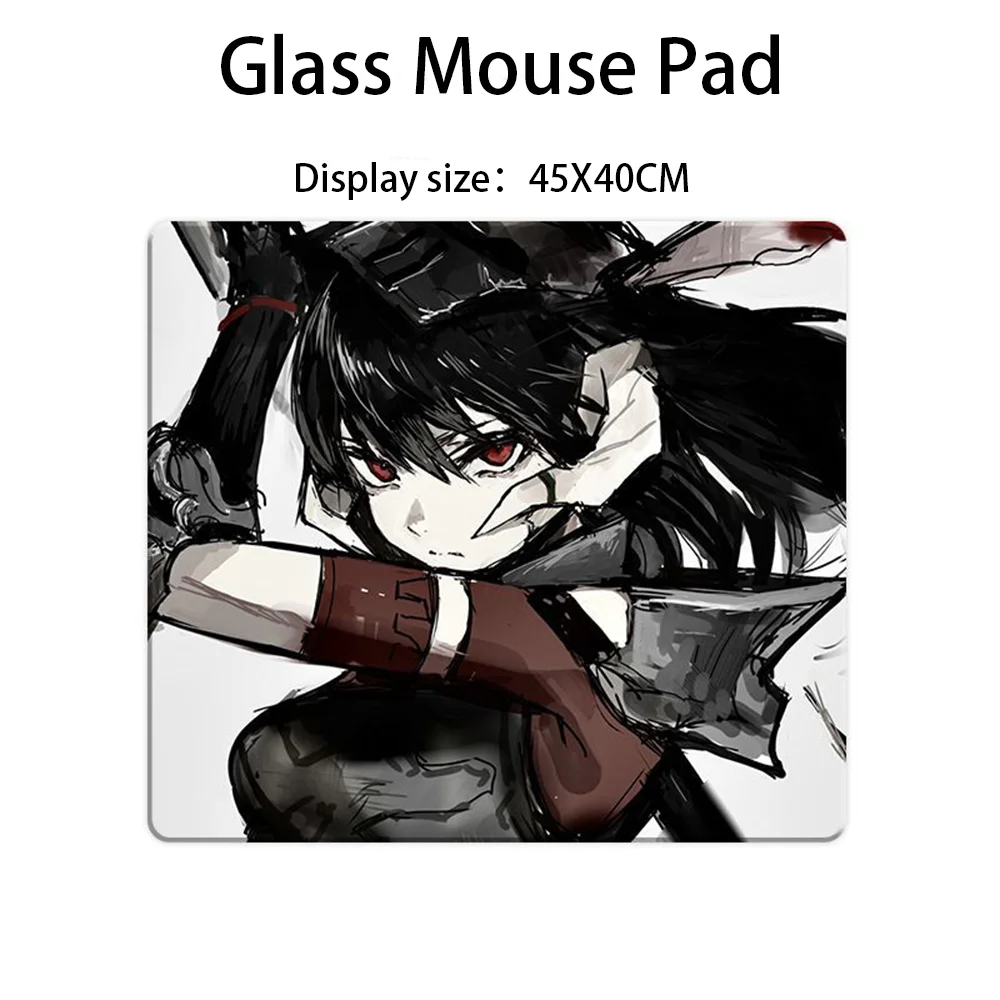 

Коврик для мыши из фотоэлектрического стекла в стиле аниме для девочек и мальчиков, гладкий коврик для мыши с закаленным обновлением, FPS для ПК, игры и офиса, специальный коврик для мыши, коврик для ноутбука, настольный коврик