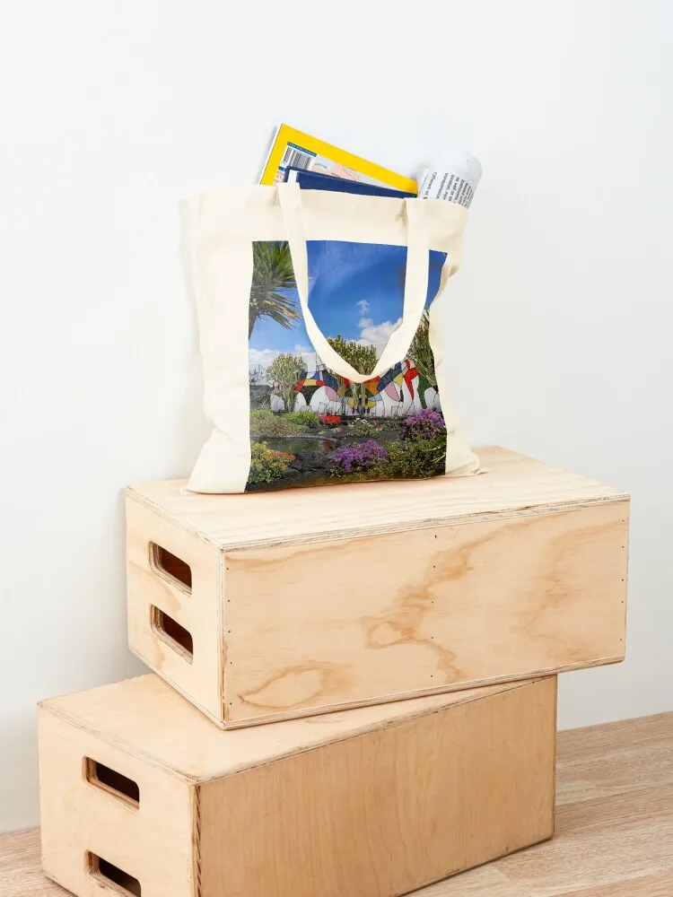 Cesar Manrique Foundation mural wall Lanzarote Tote Bag bags luxury women large tote bag shopping cart bags