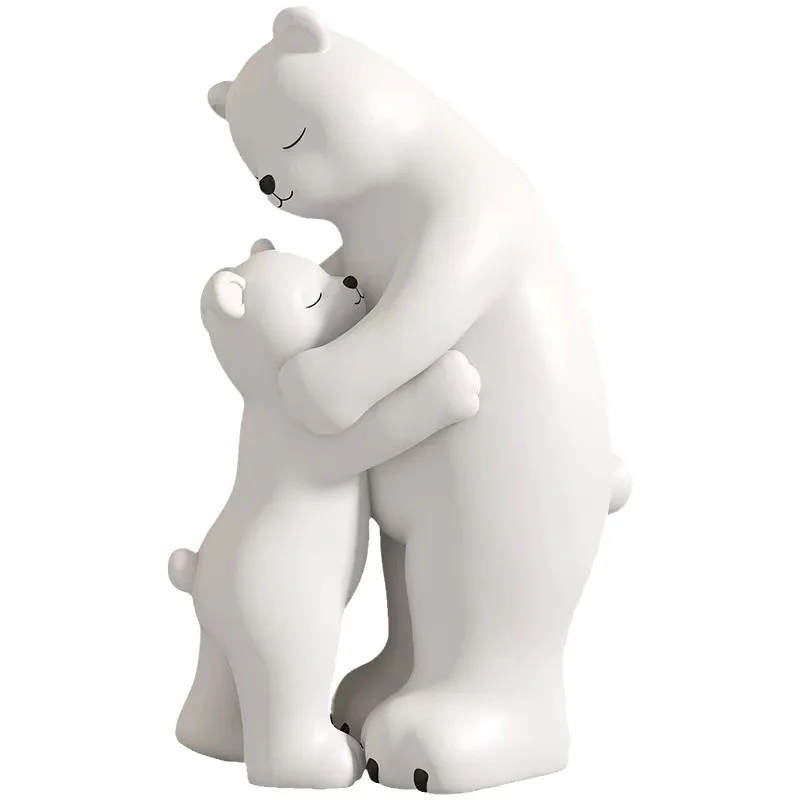 

Nordic style floor to ceiling polar bear ornament, living room TV cabinet sofa ornament
