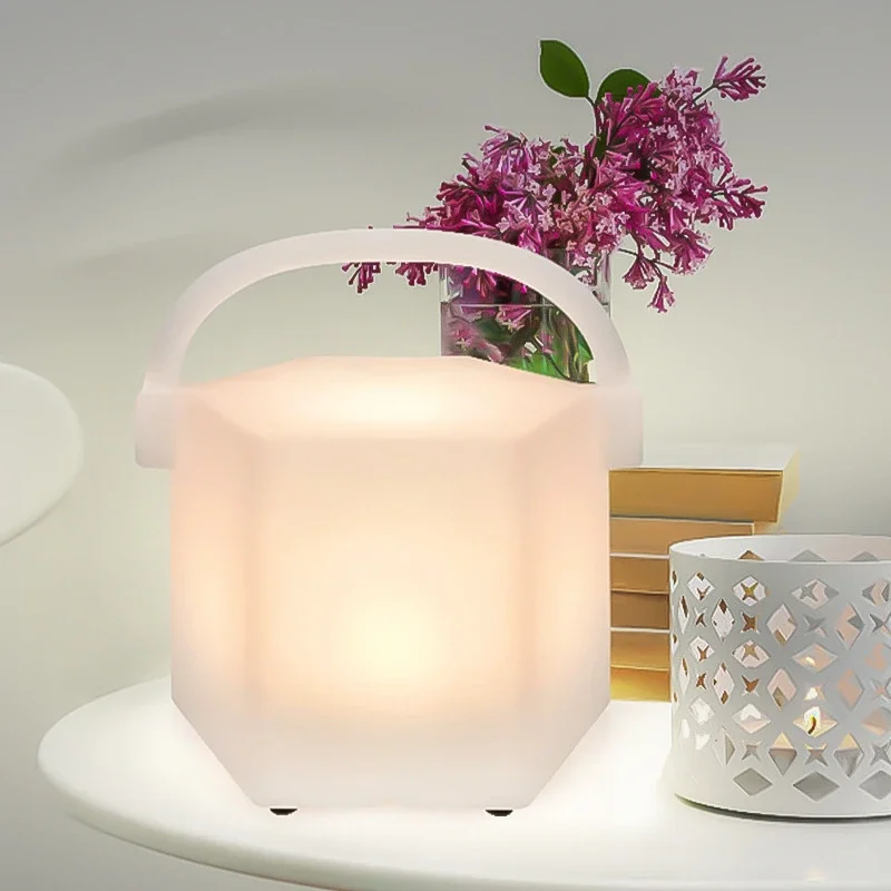 Lantern European and American Led Creative Garden Atmosphere Light Living Room Desktop Night Light Bedroom Bedside Light