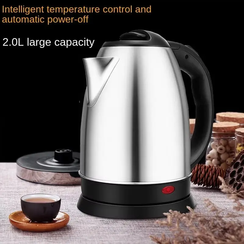 Müntr-Bouilloire Électrique pour Thé, Théière Électrique, Microphone, Tasse Thermique, 1500W, 2L