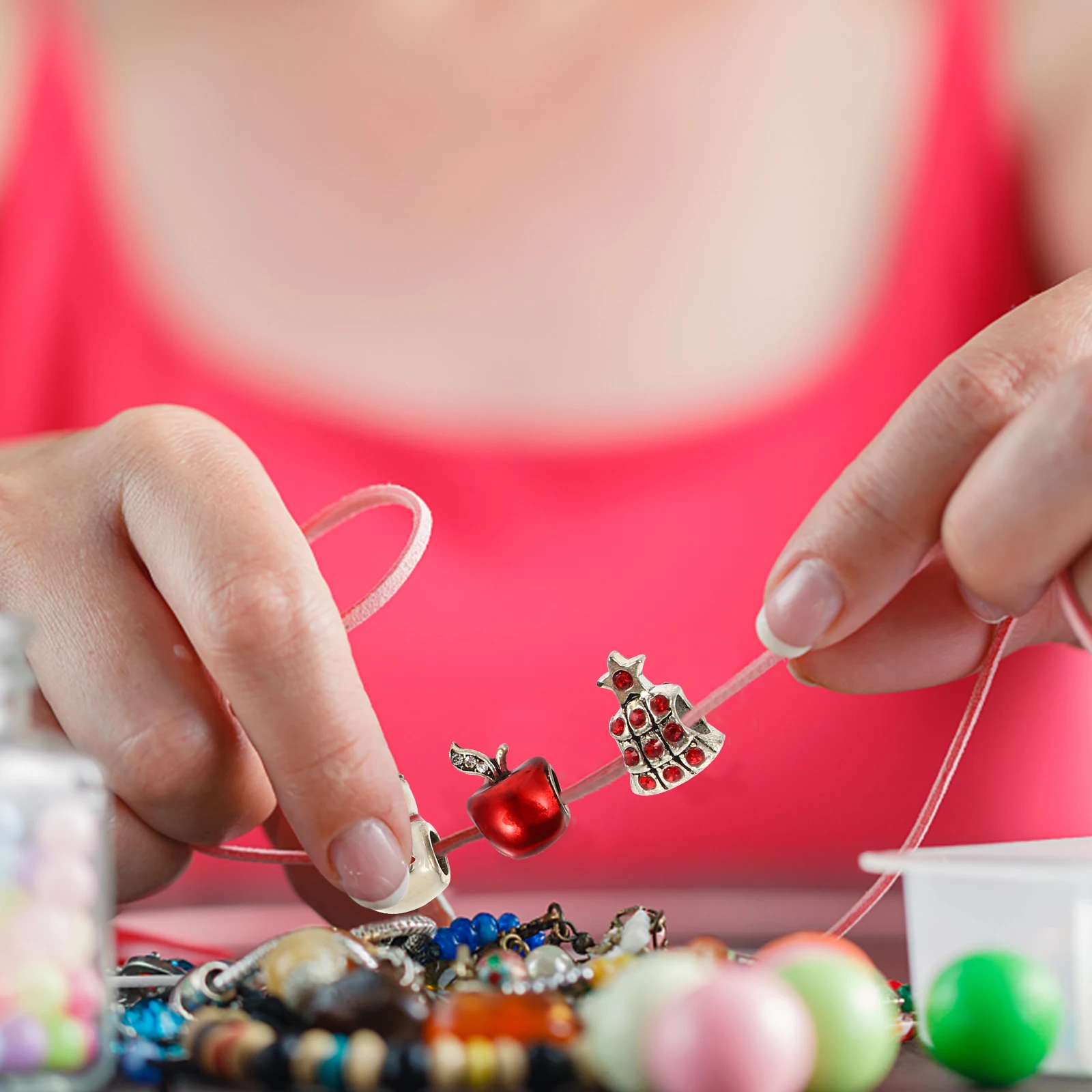 

12Pcs Alloy Charm Pendant Christmas Theme Beads Jewelry Making Accessories for Bracelet Necklace Crafts