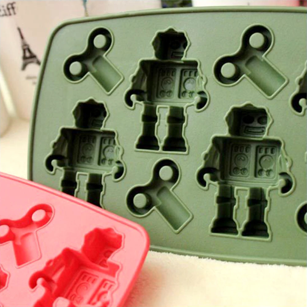 Creative Robot Stone Statue Silicon Cake Mold For Ice Cube Pastry Cookies Fondant Chocolate Sugarcraft Mold Kitchen Baking Tools