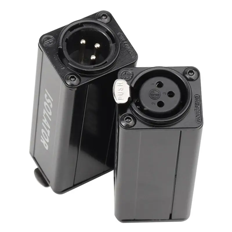 A64I Professional Mono Common Ground Audio Isolator Acoustic Noise Filtering to Eliminate Current Sound Balancing Adapter