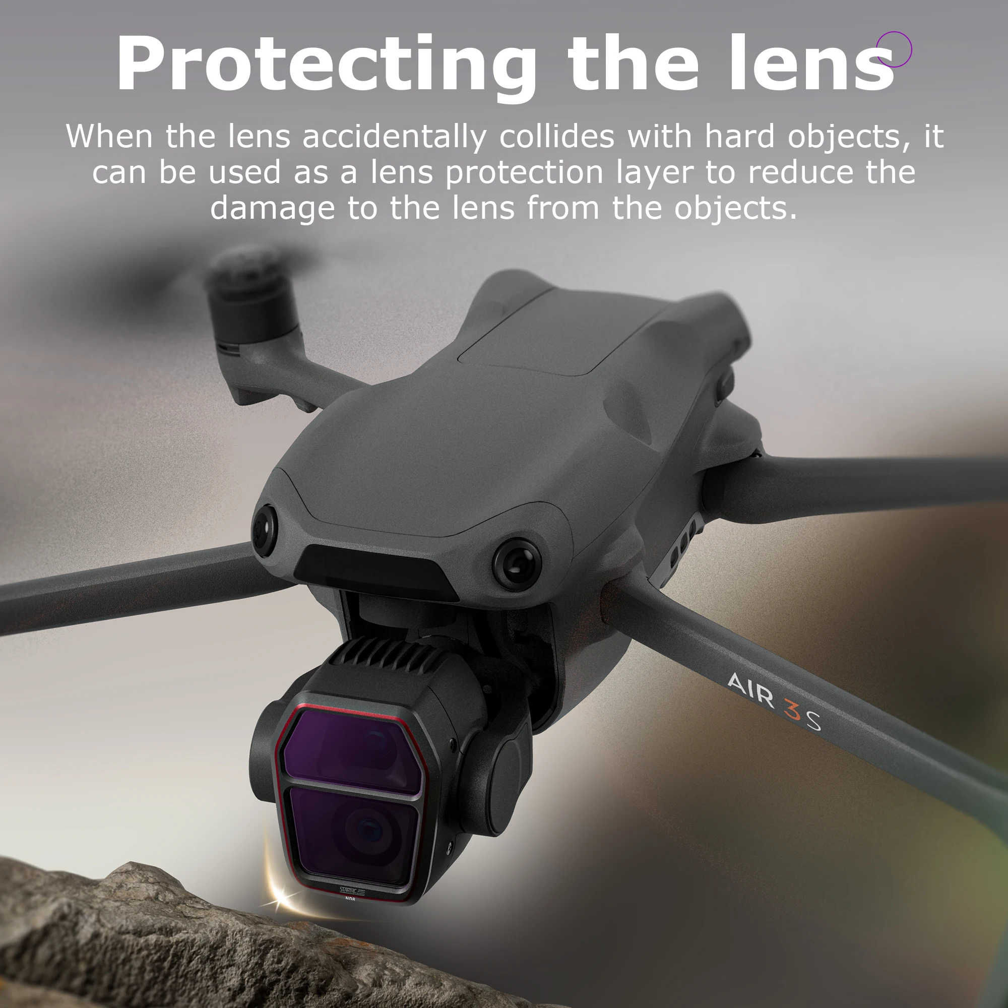 렌즈 필터 키트, DJI 에어 3S 드론 액세서리 ND 필터 세트, 카메라 ND 8 16 32 64/128 CPL UV HD 광학 유리 카메라 필터