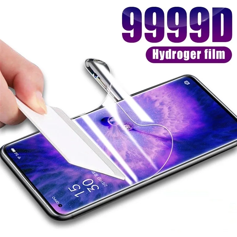 Full Cover Hydrogel Film For Oppo Find X5 X3 X2 Lite F23 F21 F21s F19s F19 F17 F15 F9 Pro Plus F5 Lite Youth Screen Protector