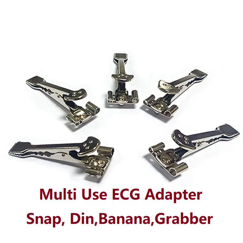 Multi-Function Veterinary ECG Clip EKG Clamp Electrodes For Animal Medical Cables with Din3.0 Banana 4.0 or Snap 4.0 Grabber