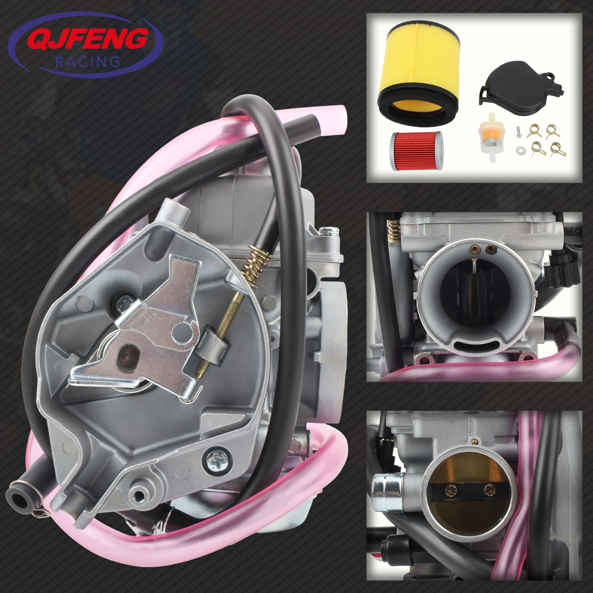 

ATV UTV 0470-352 Carburetor Set for Arctic Cat 250 300 400 500 1998 1999 2000 2001 2x2 2x4 4x4 Dirt Bike Carb With Air Filter