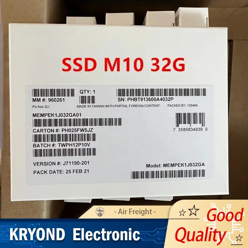 Memoria Intel Optane M10 16 GB-64 GB NVMe PCIe 3.0 SSD Cache di accelerazione della memoria per computer PC