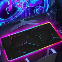 Alfombrilla de ratón hexagonal extendida RGB para juegos, alfombrilla de escritorio, accesorios de ordenador, alfombrilla de ratón geométrica antideslizante para oficinas, alfombrillas luminosas para juegos