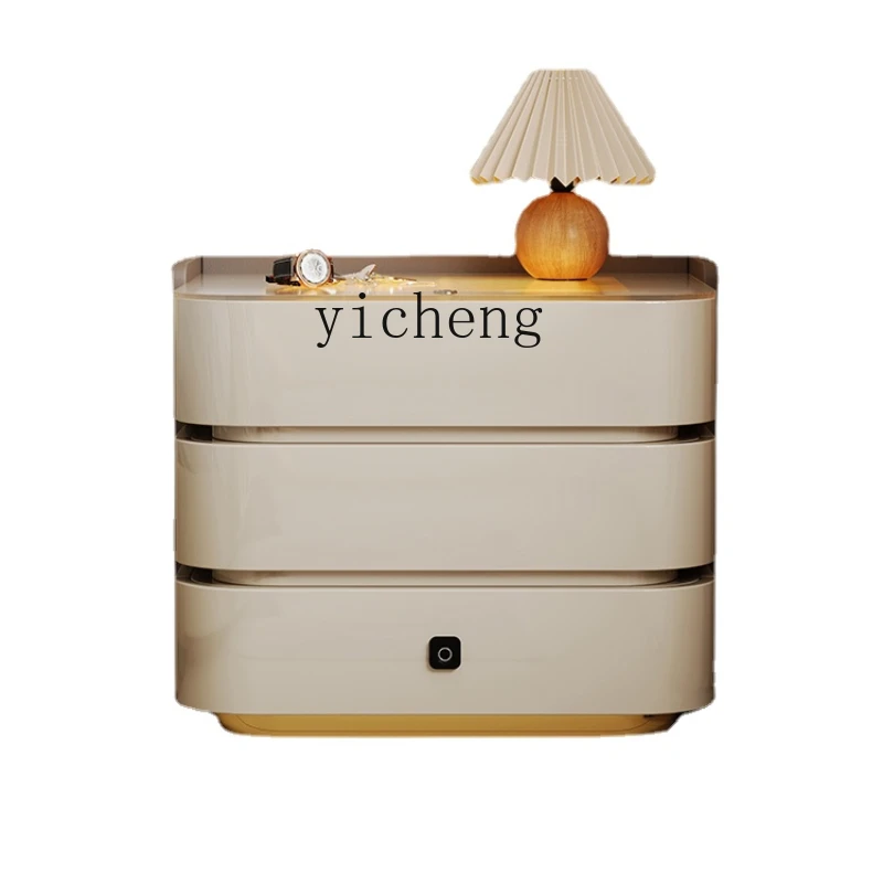

Modern Light Luxury Advanced Sense Master Bedroom Intelligent Multifunctional Fingerprint Lock Three-Bucket Cabinet