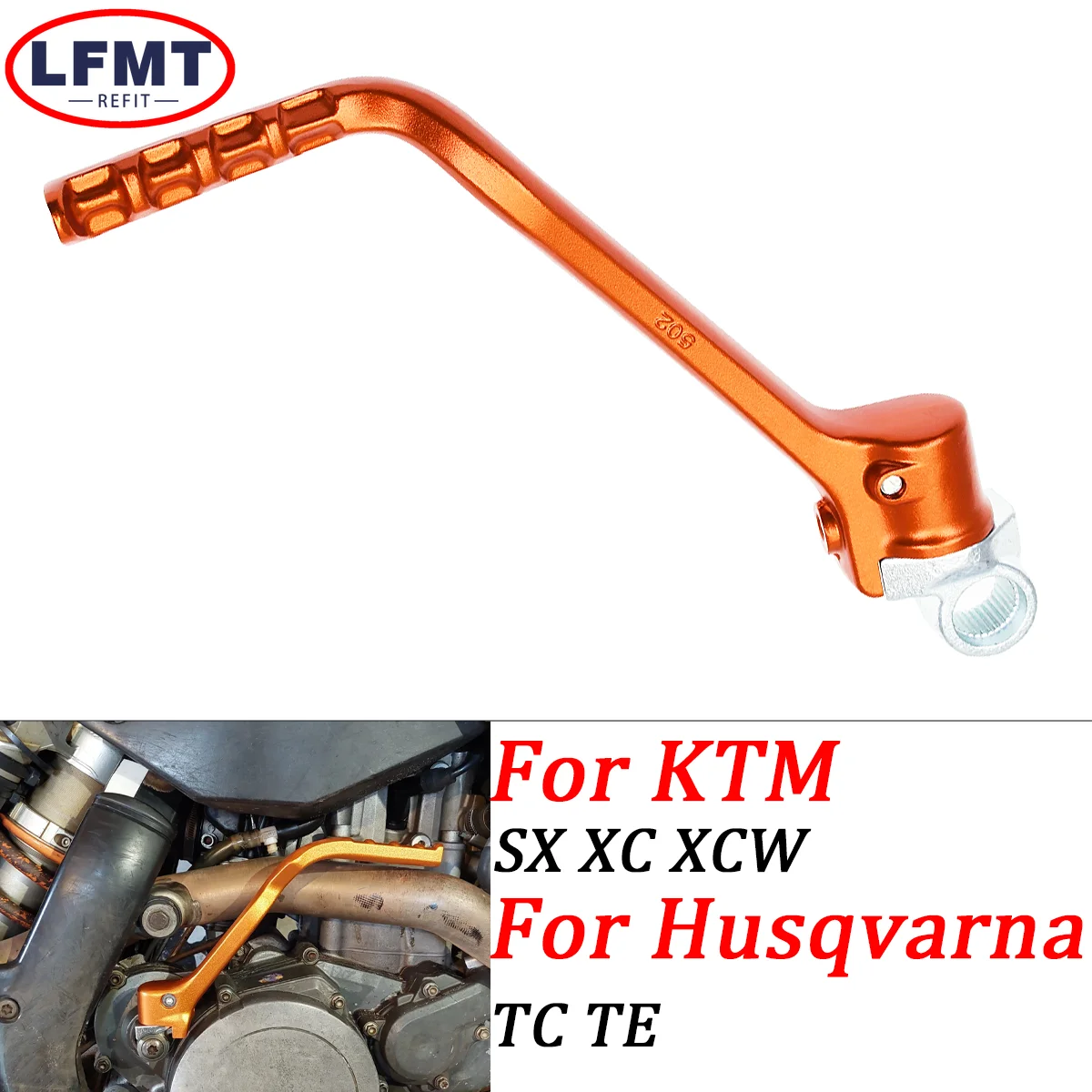

Motorcycle Forged Kick Start Starter Lever Pedal For KTM SX125 SX150 XC150 XCW200 For Husqvarna TC125 TE125 2012 2013 2014 2015