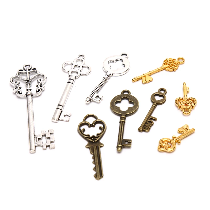 [LA]13개 빈티지 메탈 믹스 스타일 키 참 펜던트  - Jewelry Making In La 리뷰 및 가격