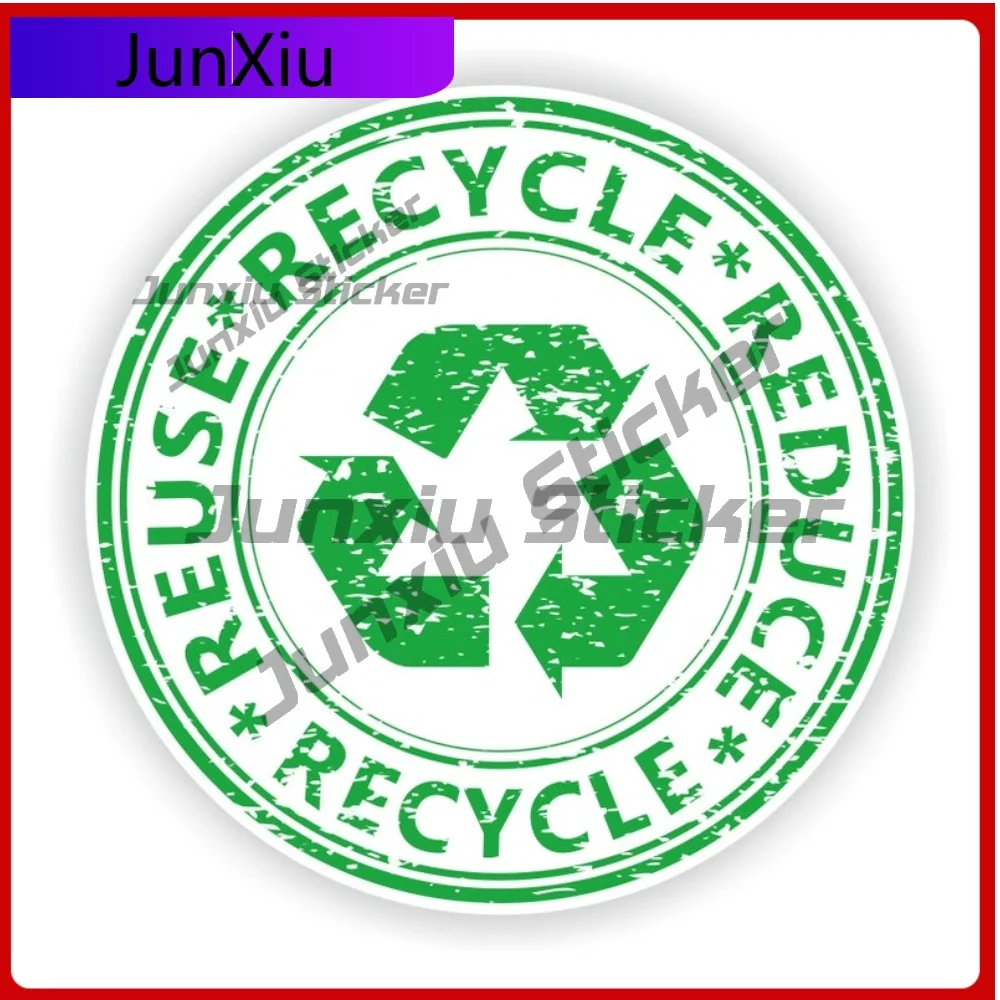 

Recycle Stamp Symbol Warning Waterproof Vinyl Stickers Custom Pictures Waterproof Decals Funny Car Decoration Accessories Pvc