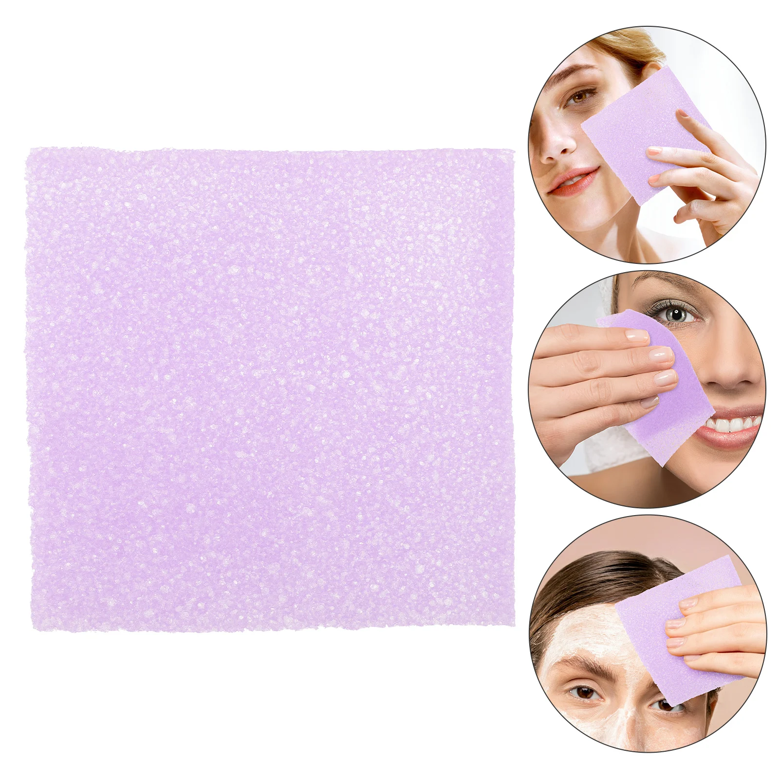 

Cleansing Cotton Removers Make Up Remover Towels 110x110 Purple Konjac Material Reusable Face Towel Man Scrubber