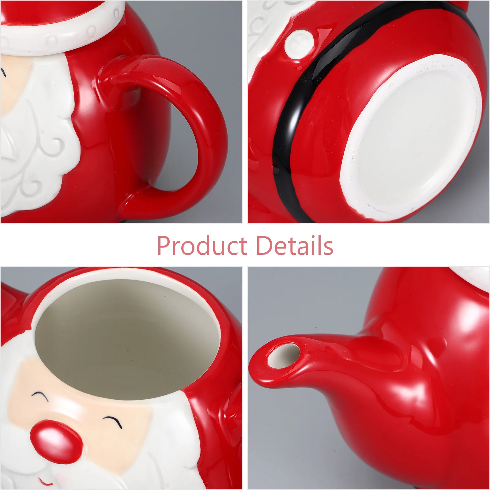 

Керамический чайник Санта-Клаус Рождественский чайник Легкий чайник для домашнего использования Большая емкость Легкий фильтр для заливки