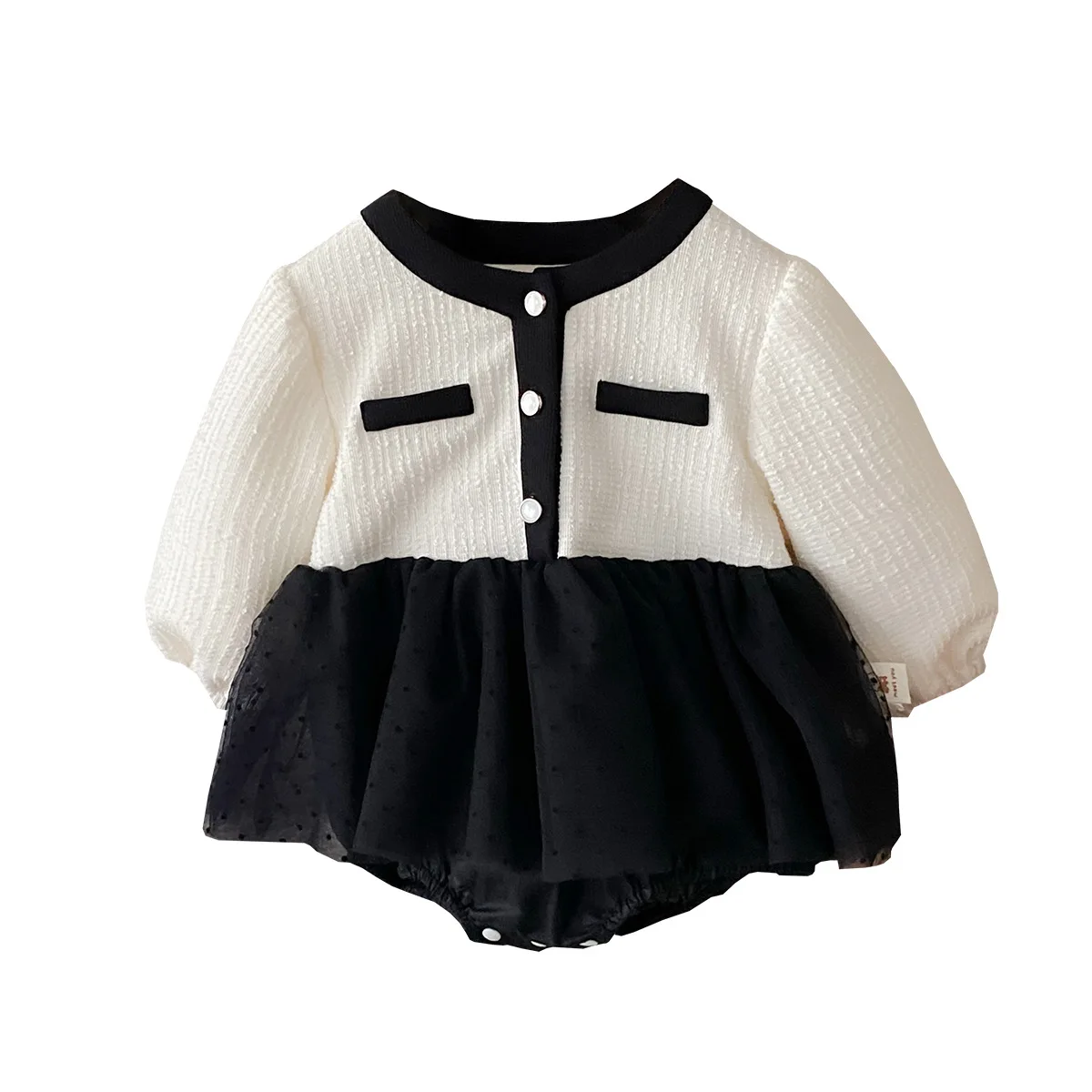 Spring and Autumn New Temperament Casual and All-match Long Sleeve Rompers Online Splicing Rompers 2025