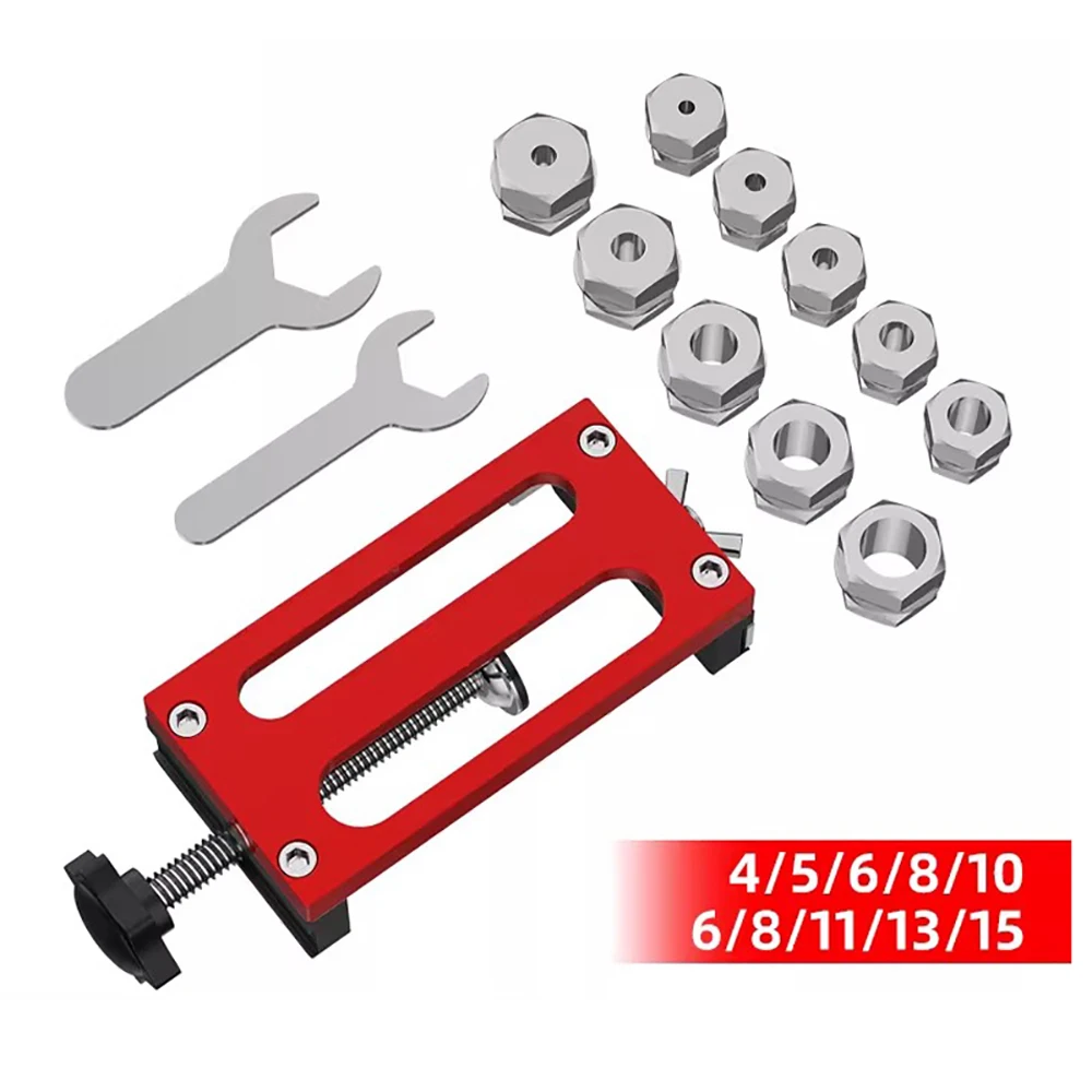 

Universal Aluminum Profile Drilling Jig Kit – Precision Hole Locator for 20/30/40 Series Aluminum Extrusions Multi-Size Hole Gu