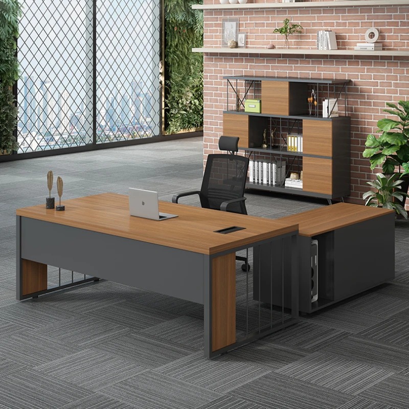 Manager Simplicity Office Desks Charge Modern Computer Boss Office Desks Combination Mesa Escritorio Working Equipment QF50OD