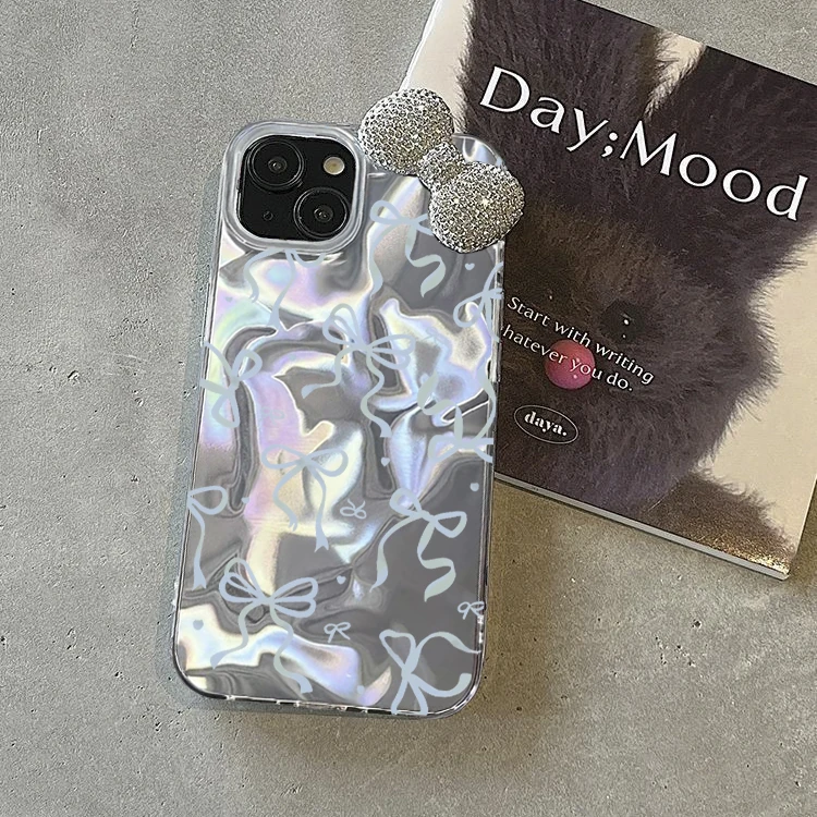 3D جوهرة Bowknot الحال بالنسبة لسامسونج غالاكسي A54 A34 A06 A36 A53 A25 A14 A32 A04 A03 M14 A24 A52 A52S A05 A05S A23 M23 M13 A51 غطاء