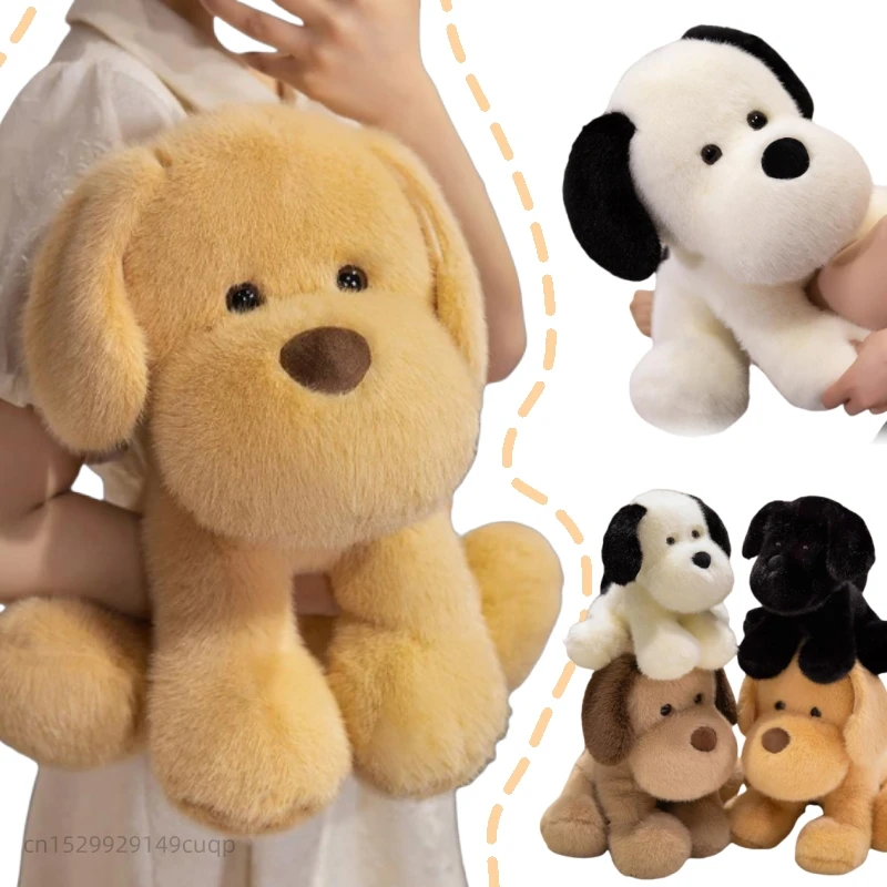 

25/35 см мультяшная мягкая подушка с собакой, милая, желтая, белая, коричневая, черная, золотистая, чучело, домашний декор, подарок для детей