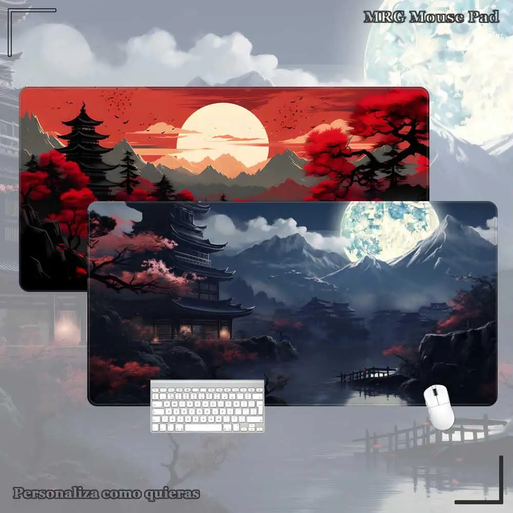 Nachtmatten für Computer, Mausmatte, Maus, Tischmatte für Schreibtisch, Sonnenuntergang, PC-Mausteppich, ästhetische Schreibtischunterlage, Teppich für Mauspad
