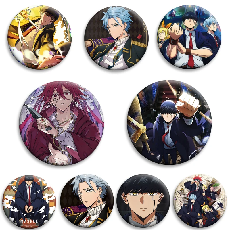 

Anime Mashle: Magic and Muscles Brooches Cartoon Characters Badge Enamel Pins for Clothing Decoration Jewelry Accessories Gifts