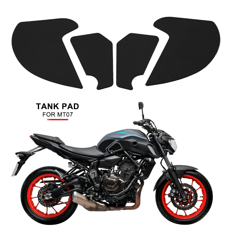 NEW Motorcycle Non-slip Side Fuel Tank Stickers Waterproof Pad Rubber Sticker For Yamaha MT07 MT-07 MT 07 2018 2019 2020