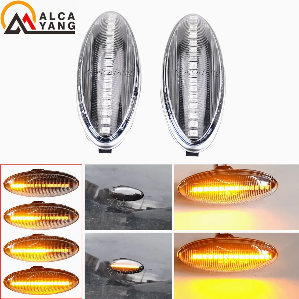 Dynamic Led Turn Signal Side Marker Lights Indicator Blinker Lamps For Toyota Yaris Mk2 P9 Corolla Auris Mk1 E15 RAV4 Mk3