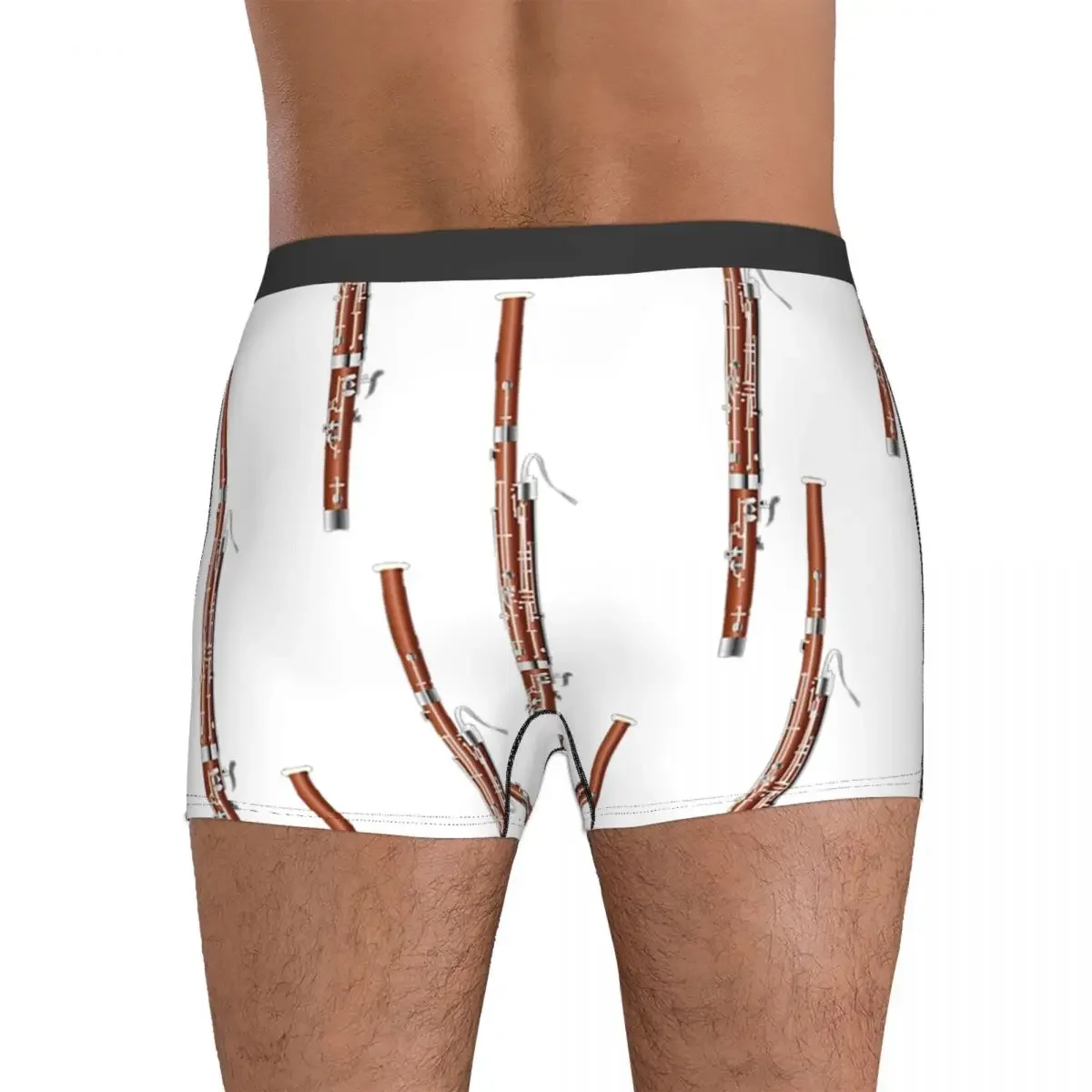 Boxer mutande pantaloncini bassone su mutandine nere intimo ventilato da uomo per Homme Man Boyfriend Gifts