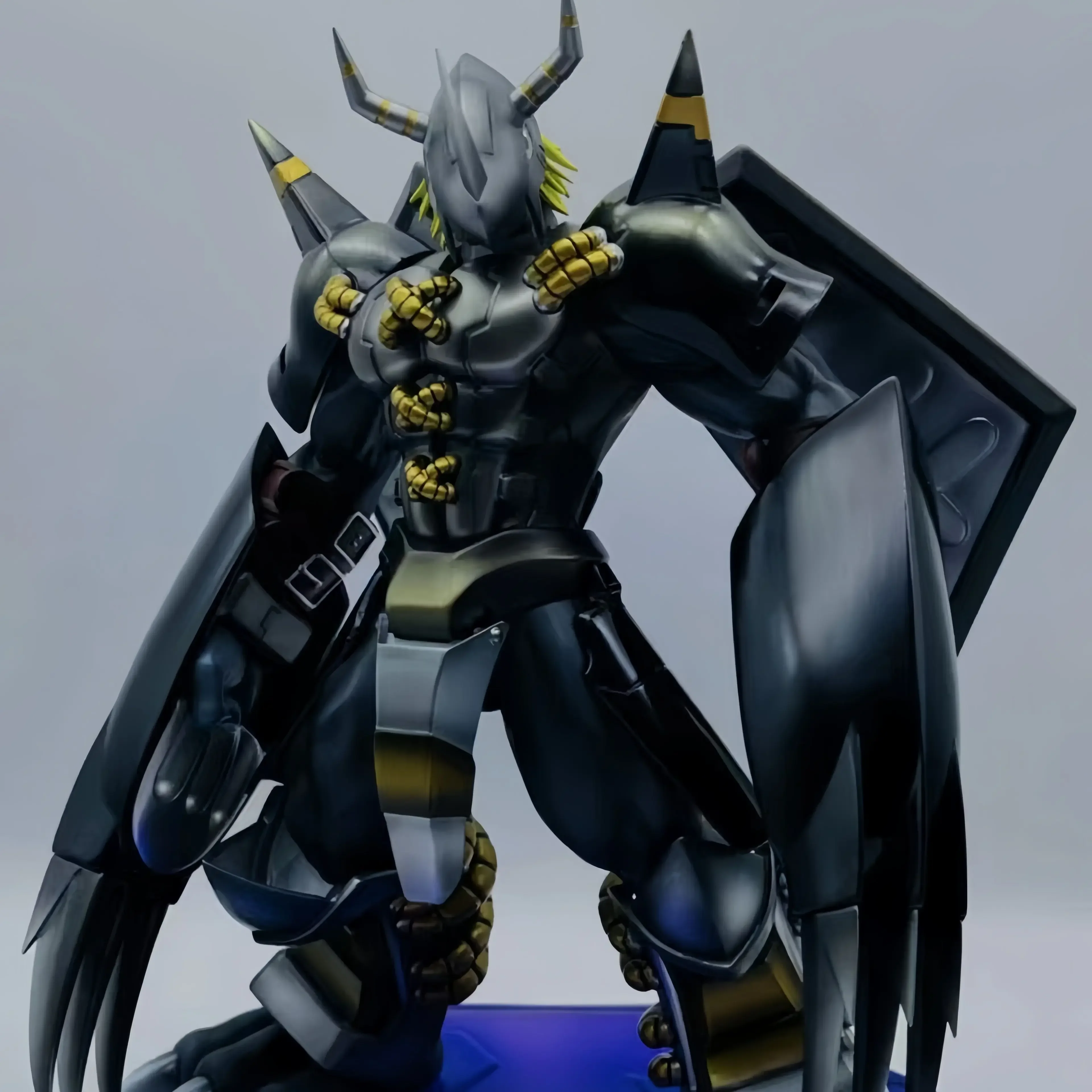 22 سنتيمتر ديجمون مغامرة عمل أرقام Greymon معركة نموذج لجسم أنيمي تمثال تمثال حلية الأجهزة الطرفية سطح المكتب ديكور الهدايا