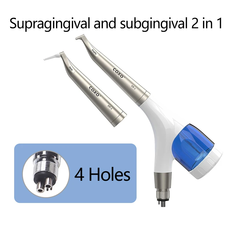 COXO CP-1 Dental Air Polisher Supragingival and Subgingival 2IN1 Sandblasting Machine Teeth Cleaning and Whitening Polisher image 3