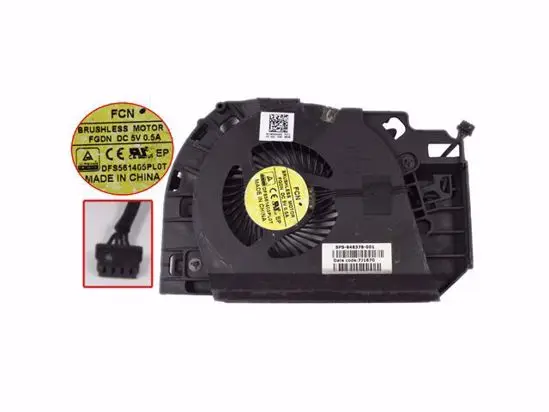 

Forcecon DFS561405PL0T FGDN 848378-001 DC 5V 4-Wire Server Cooling Fan