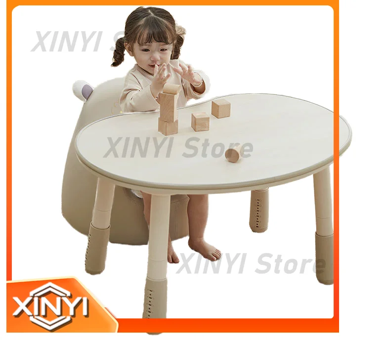 PVC Soft Material Kids Table and Chair Set for Children for Living Room Kindergarten Use Easy to Wipe Lightweight Foldable