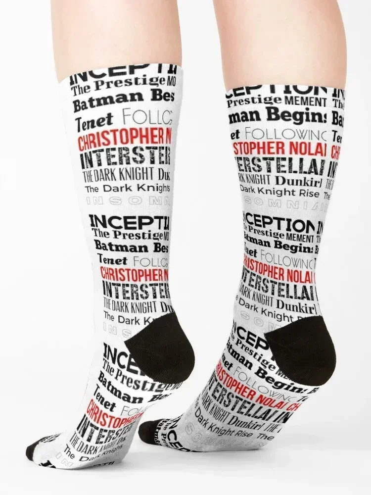 Christopher Nolan Filme T-Shirt Socken Weihnachtsgeschenk schiere ätherische Luxus Mädchensocken Herren