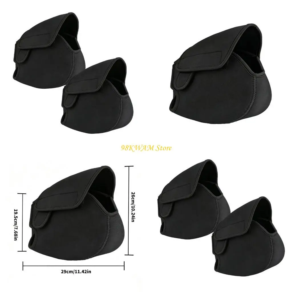 Black Battery Sleeve Cover Battery Protector Pair for Electric Bike Parking Use 68UF