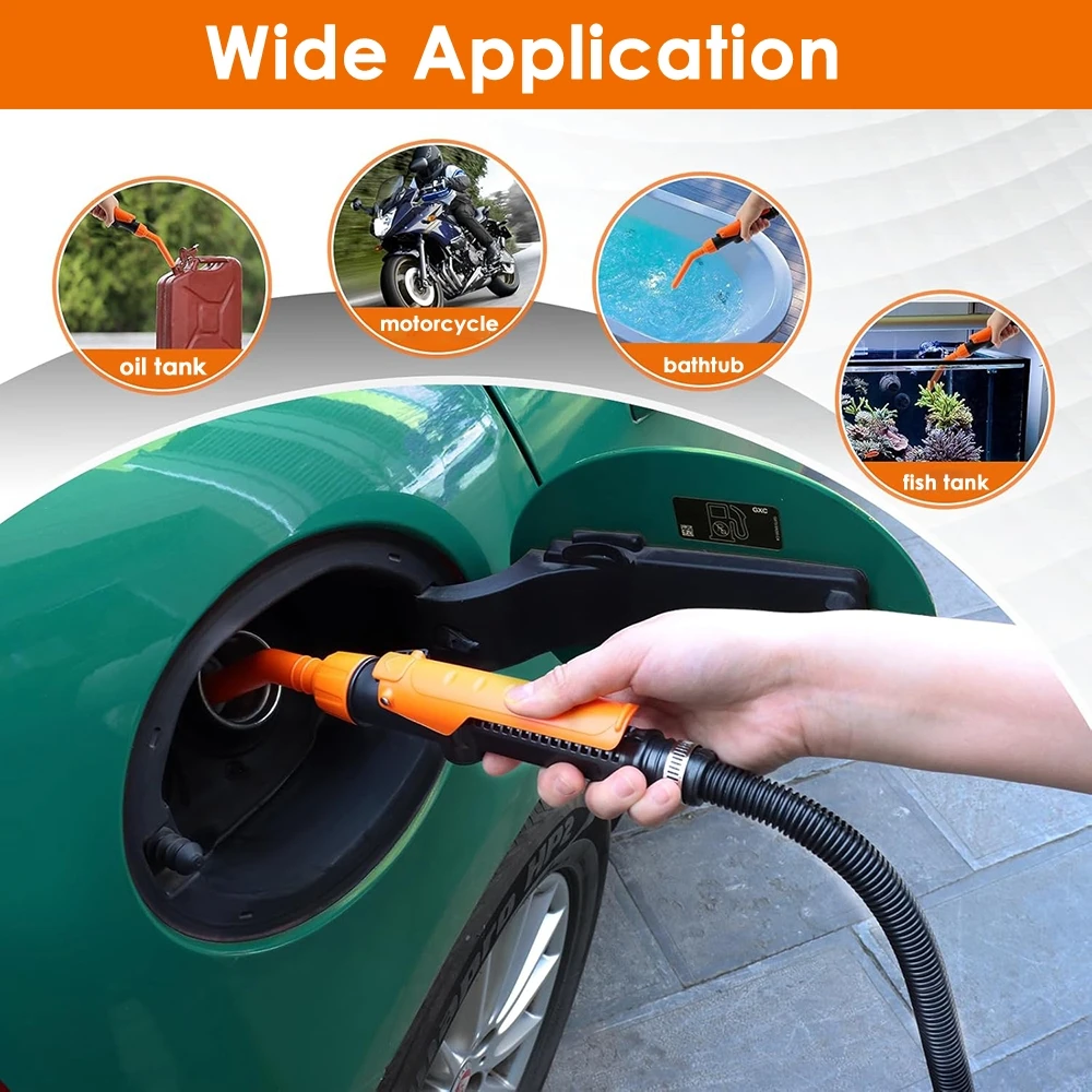 Tragbare Flüssigkeits-Transferpumpe Batteriebetriebene Auto-Kraftstoffpumpe 2,4 Gallonen pro Minute Flüssigkraftstoff-Tuning-Kraftstoffpumpe – Detail 1