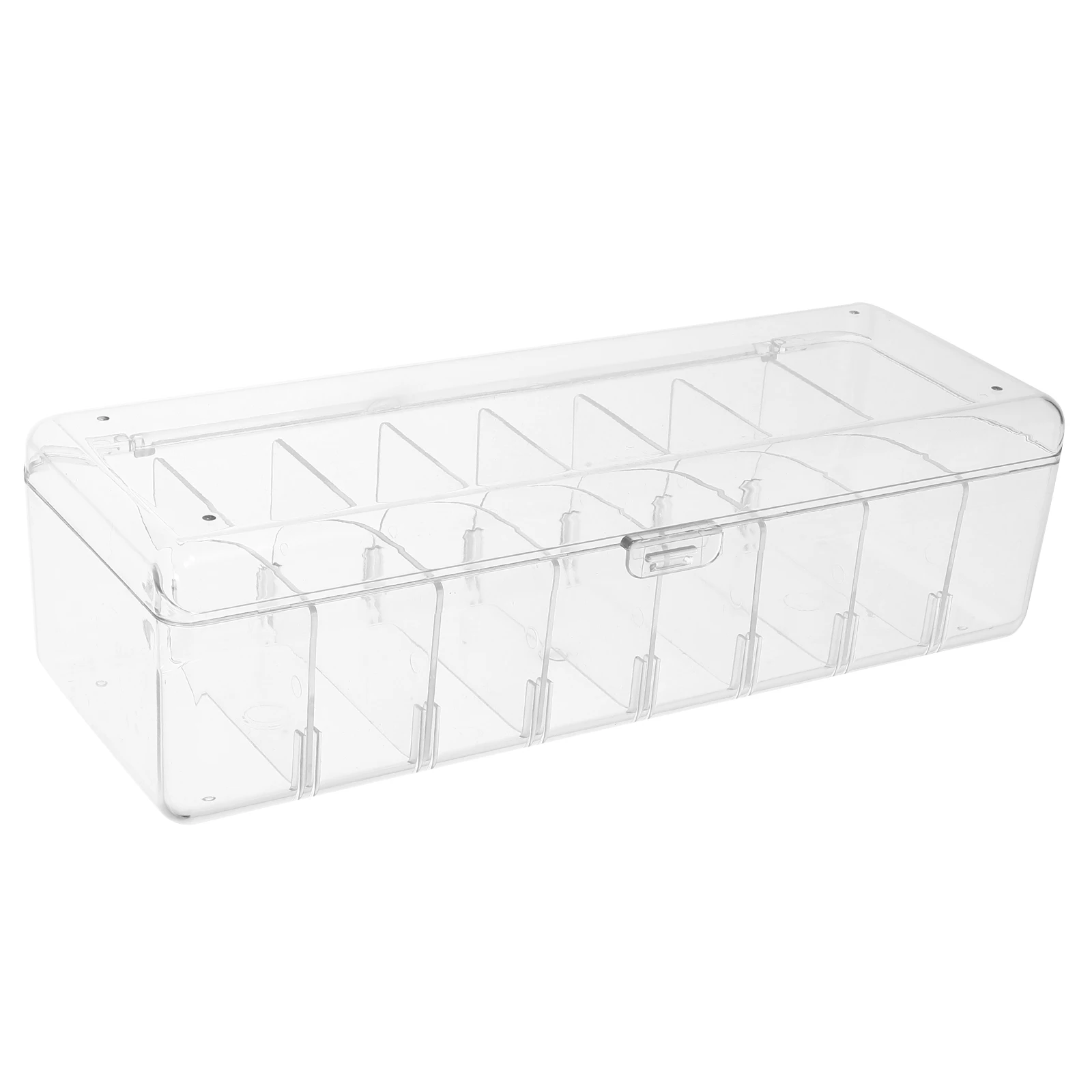 

Sturdy With Lid Clear Case For Desk Detachable Dividers Data Storage Box Cord Organizer For Electronics Cord Box Organizer Cable