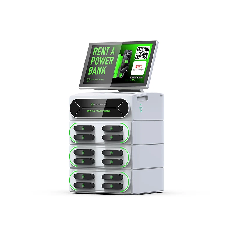 12 Slots Fast Charging Station Phone Charger Locker Wall UK Electric Supply Adapter Convenient Rent A Power Bank