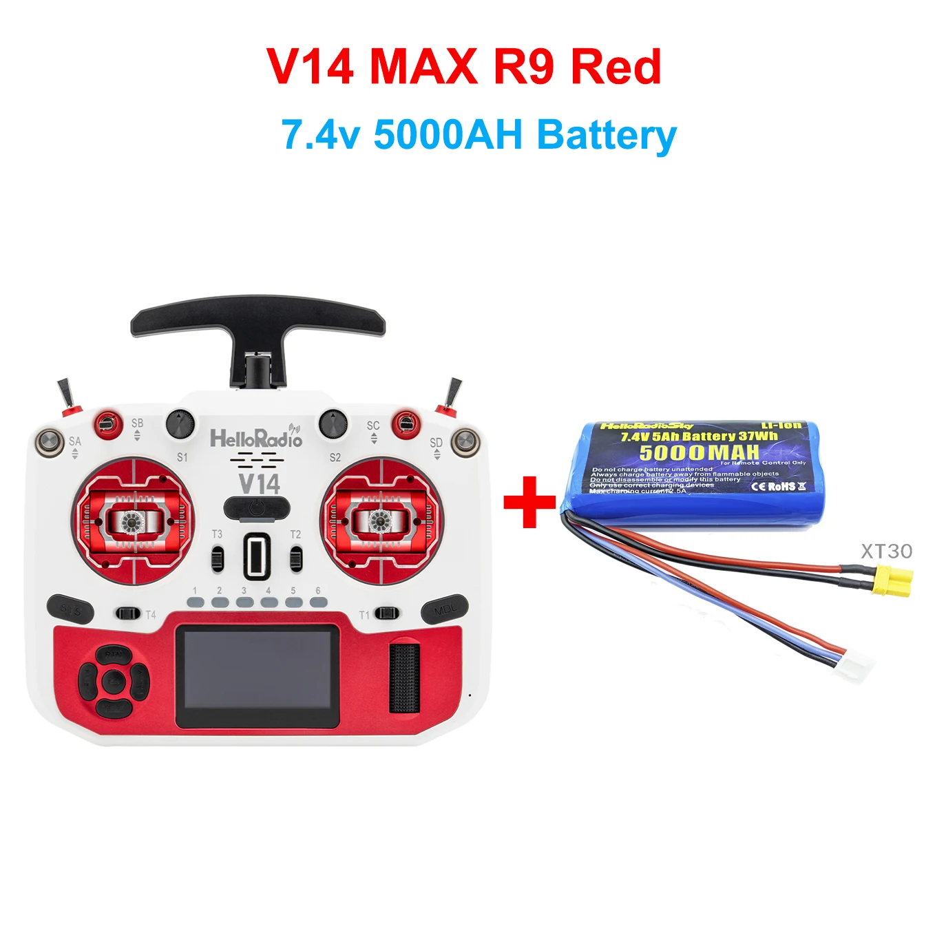 

HelloRadio V14 MAX R9 V14 PRO Многопротокольный пульт дистанционного управления ELRS 2,4G Головка высокой частоты с FPV авиационным передатчиком EDGETX