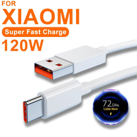 120W 6A USB Super Fast CPD3.harger Cable For Xiaomi Mi 11 12 Redmi Note 9 10 11 POCO X5 Pro Phone Type C Data Charging Wire