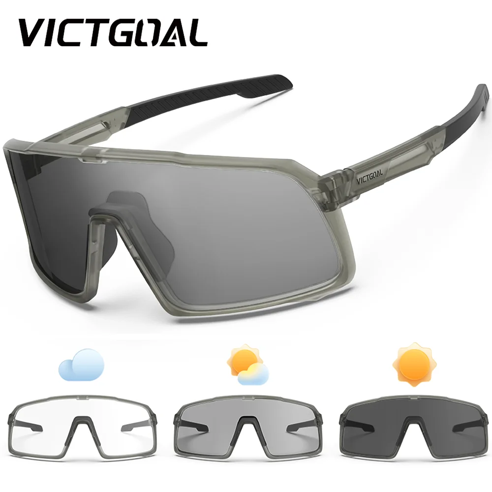 

VICTGOAL Photochromic Sports Sunglasses Anti-fog UV400 Cycling Glasses Men Women MTB Road Bike Eyewear Climbing Running Goggles