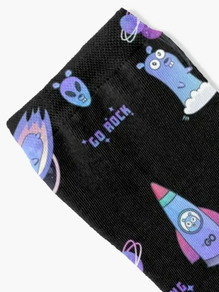 Golang gopher like aliens Socks funny sock tennis Socks Men's Women's