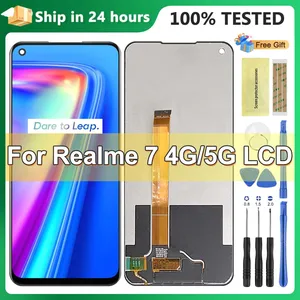 LCD -Touchscreen mit Ersatzset, Realm 7, 4G, Global, RMX2155, 5G, RMX2111, 6.5 10 Hauptverkaufsglaskamera Reich 7 - №9