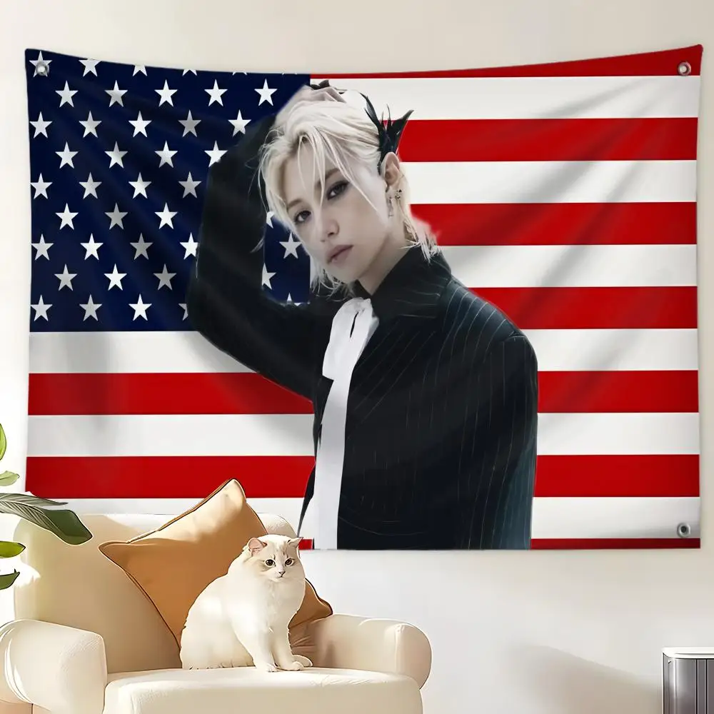 Famous Star F-felixS Flags Wall Hanging Banner Large  Wall Art Picture Background Cloth Bedroom Living Room Home Decor