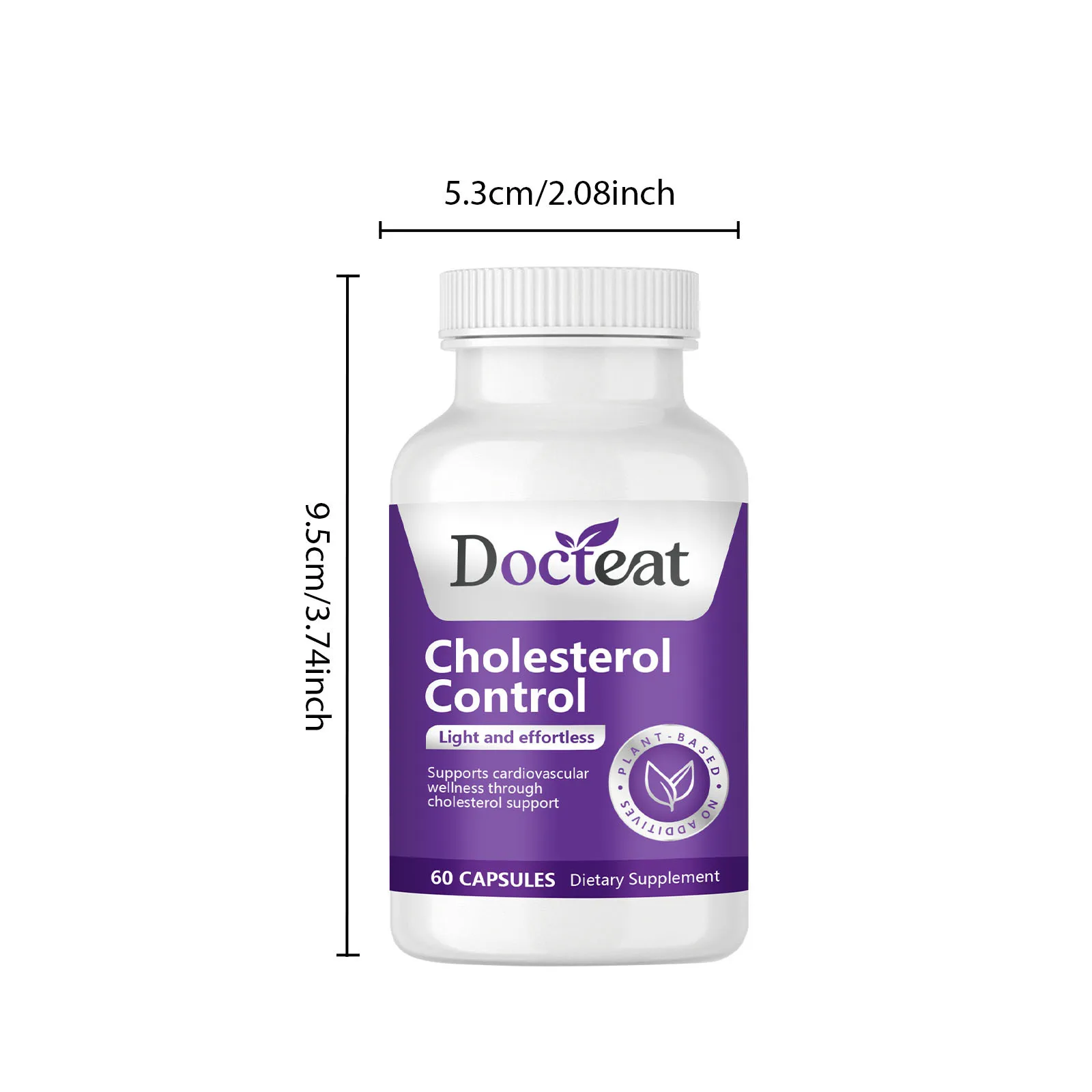 DOCTEAT Heart Health Capsules Regulating Cholesterol Levels Maintain Blood Sugar Balance Burn Fat Boost Immunity Health Capsules