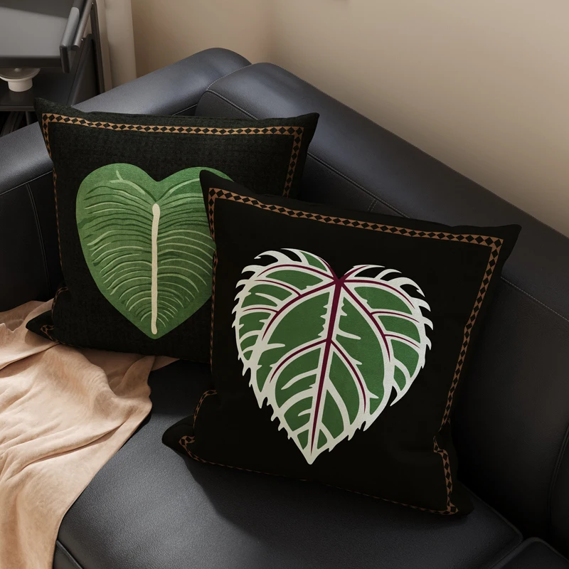 Modern Simple Sofa Pillow Backrest Living Room Luxury Office Chair Headrest High-grade Pillowcase Bedroom Decorative Waist Pi...