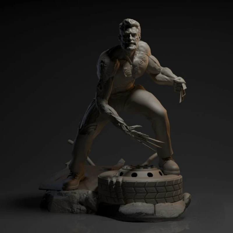 

1/24 Scale Resin Figure Model Kit live forever Wolf Claw Old Man Unassembled and Unpainted 3D printing DIY toy 338