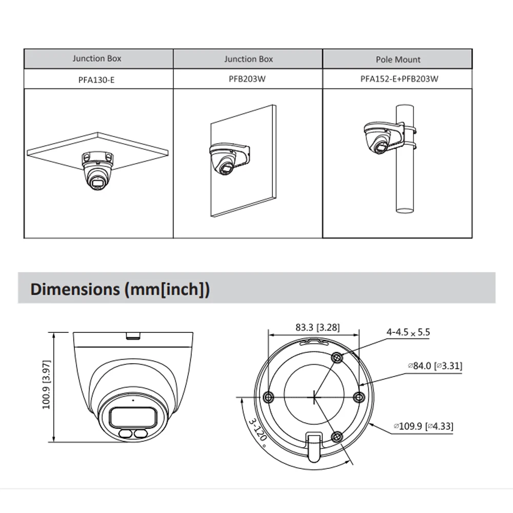 Dahua 4MP IP Camera Full-Color IPC-HDW2439T-AS-LED-S2 Dome PoE Built-in MIC And Warm Led Light SD Card Slot Video Surveillance